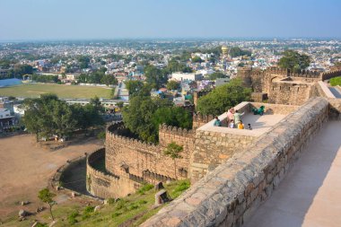 JHANSI, UTTAR PRADESH, Hindistan - 12 Mayıs 2023: Jhansi kalesi, Jhansi, Uttar Pradesh, Hindistan.