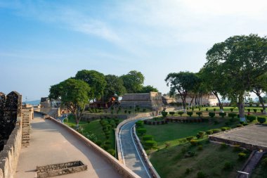 JHANSI, UTTAR PRADESH, Hindistan - 12 Mayıs 2023: Jhansi kalesi, Jhansi, Uttar Pradesh, Hindistan.
