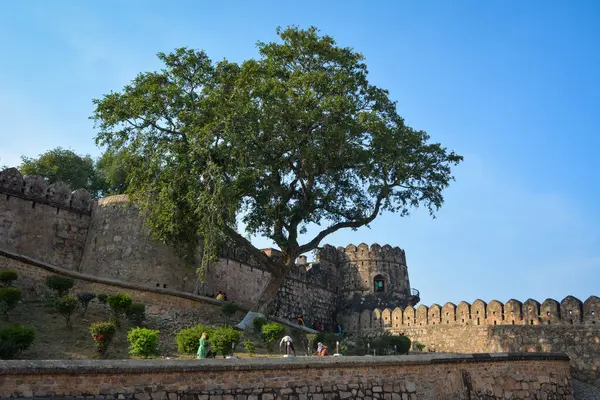 JHANSI, UTTAR PRADESH, Hindistan - 12 Mayıs 2023: Jhansi kalesi, Jhansi, Uttar Pradesh, Hindistan.