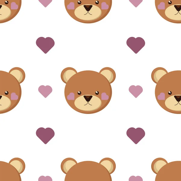 Çocuklar, oyuncak ayının kusursuz kalıbını taşıyacak. Bebek yatağı çarşafları için desen. Sevimli, pürüzsüz desen.