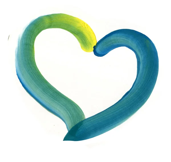 Beyaz arka planda suluboya fırça darbeleri. Fırça darbesi. El çizimi.