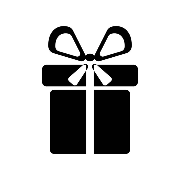 Vektör simgesi hediye kutusu. Doğum günü hediyesi.