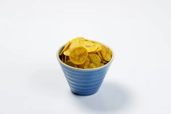 Kerala Chips Oder Banana Chips Kult Snack Aus Kerala Angeordnet — Stockfoto