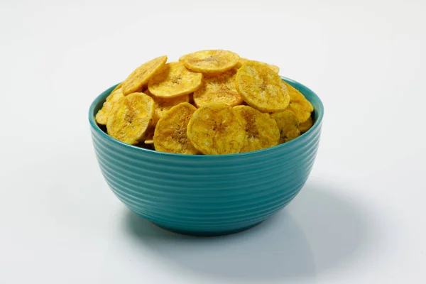 Kerala Chips Banana Chips Cult Snack Item Kerala Arranged Pastle — Stock Photo, Image