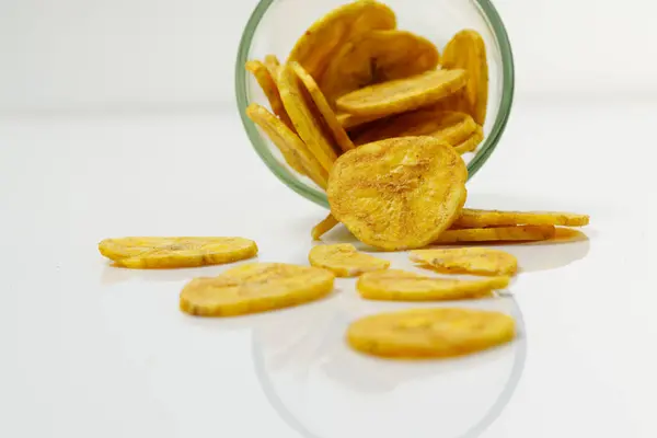 Chips Kerala Chips Banana Item Lanche Cult Kerala Imagem Isolada — Fotografia de Stock