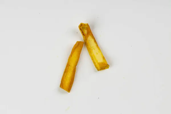 Jackfruit Chips ケラララ 生のジャックフルーツを使用して作られた特別なスナック 隔離された画像 白い背景 — ストック写真