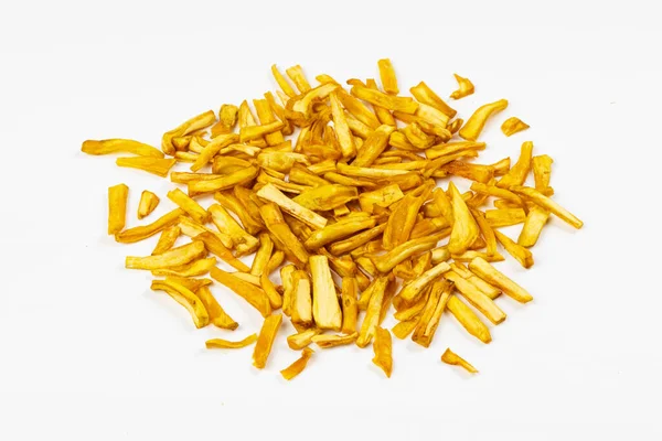 Jackfruit Chips ケラララ 生のジャックフルーツを使用して作られた特別なスナック 隔離された画像 白い背景 — ストック写真