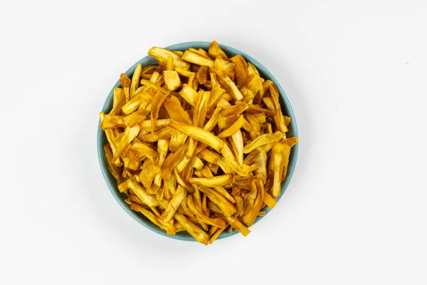Jackfruit Chips Kerala Special Snack Made Using Raw Jackfruit Isolated — Stock Photo, Image