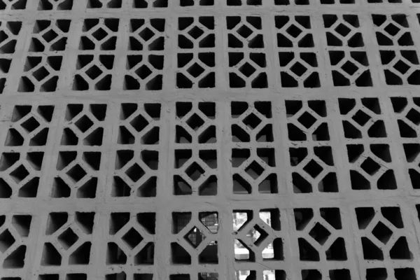 siyah ve beyaz güzel İslami geometrik duvar süslemesi deseni