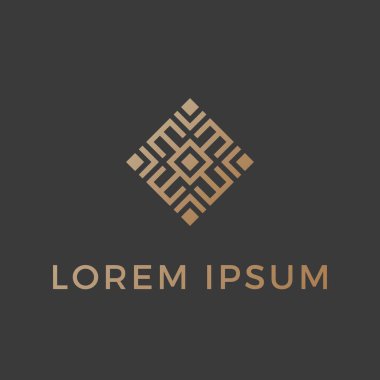 H harfinin kraliyet elementleriyle vektör logosu tasarımı.