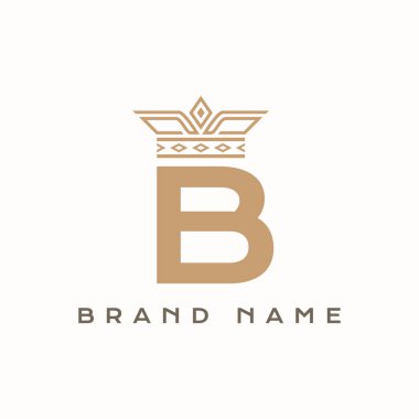 Kraliyet Lüks Logo Şablonu ile Harflerin Baş harfleri
