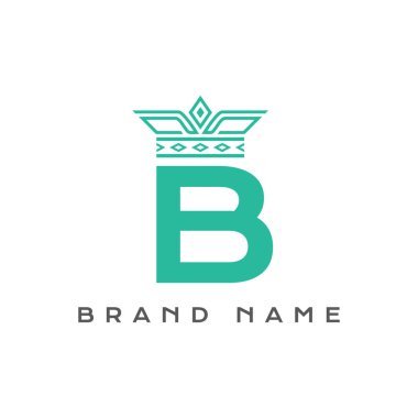 Kraliyet Elmas Logo Şablonu ile harf paraftı