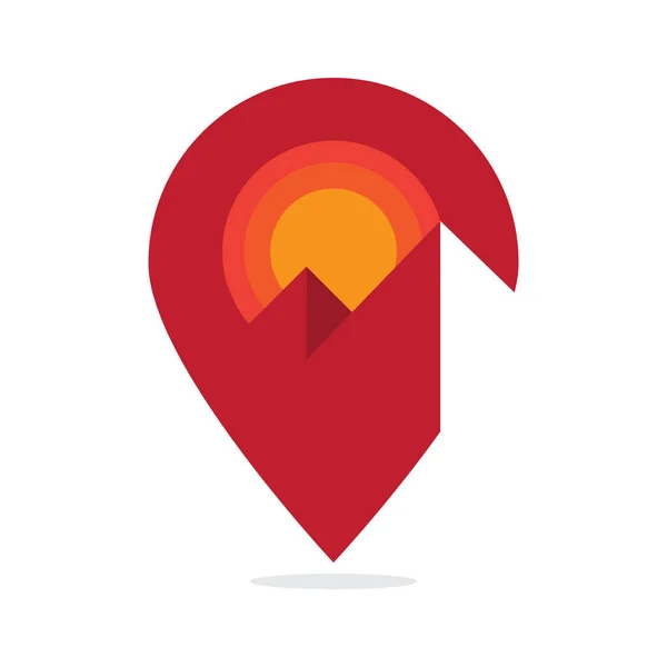 Mapa Ukazatel Umístění Navigační Logo Obchodní Ikona Vektorové Izolované Prvky — Stock fotografie