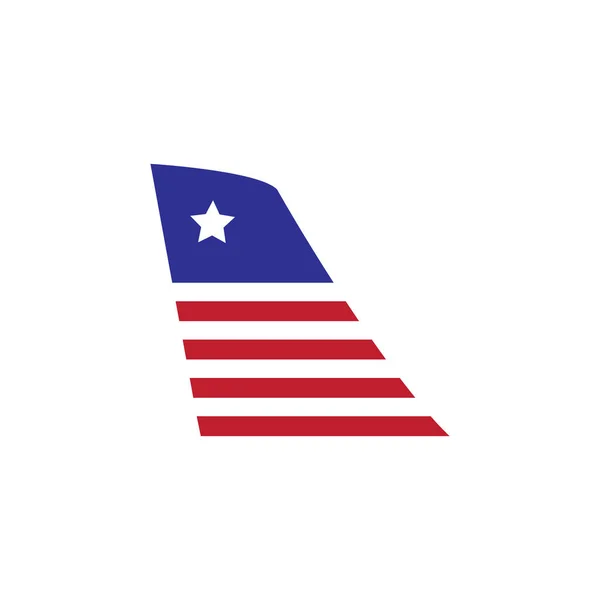Bandeira Estrela Ícone Vetor Ilustração Modelo Design — Fotografia de Stock