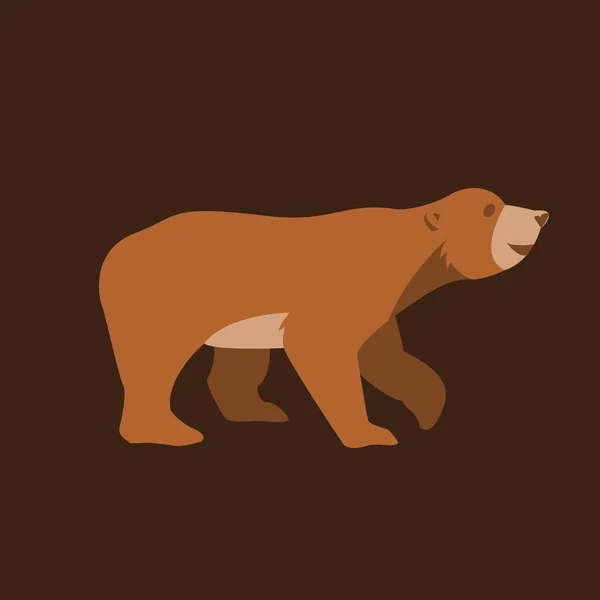 Vektor Illustration Einer Bärensilhouette — Stockfoto