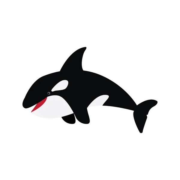 Delfin Ikon Vektor Illusztráció — Stock Fotó