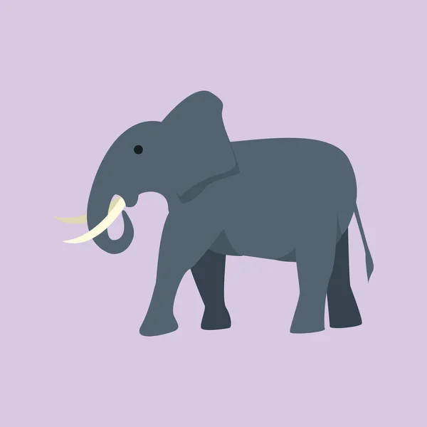 Elefante Icono Vector Ilustración —  Fotos de Stock