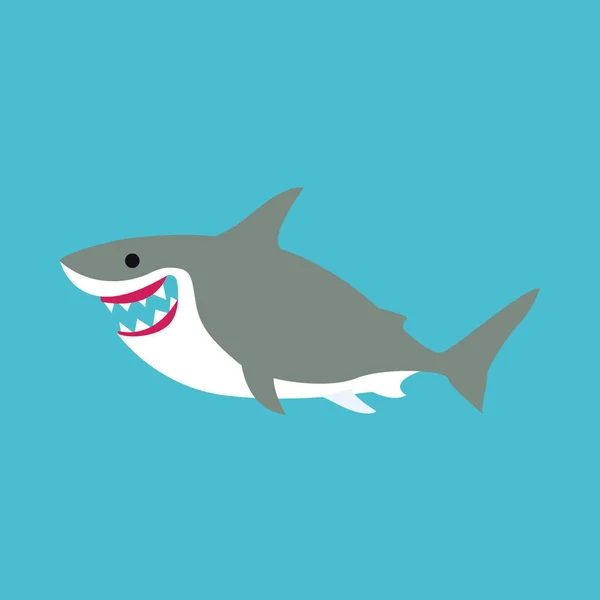 Ikona Žraloka Vektorová Ilustrace — Stock fotografie