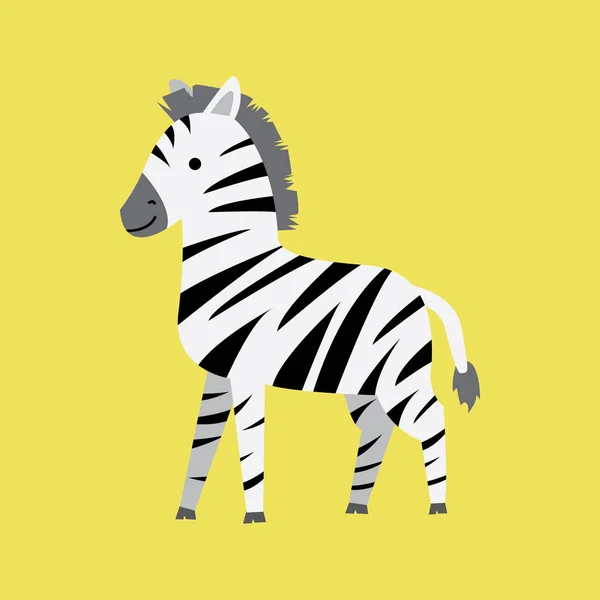 Sød Giraf Med Zebra Striber - Stock-foto