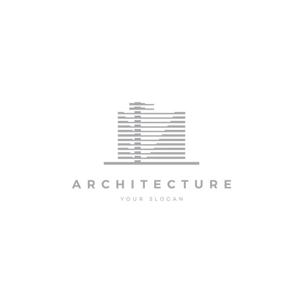Логотип Современного Городского Здания Дизайном Векторной Иллюстрации Дома Крыши Домов — стоковое фото