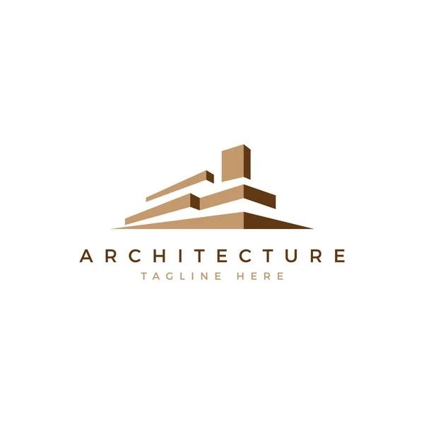 Haus Immobilien Logo Moderne Abstrakte Geometrische Hintergrund — Stockfoto