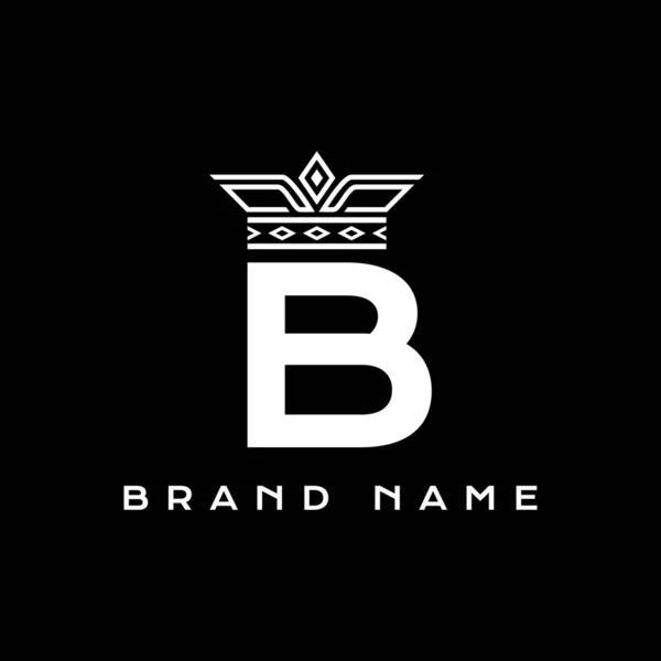 Letter Initial Black White Logo Design — Stock Photo, Image
