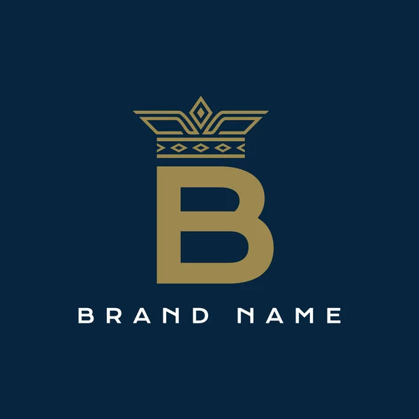 letter initial with royal luxury logo template