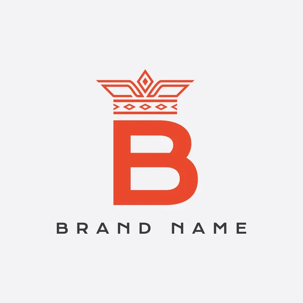 Carta Inicial Com Modelo Logotipo Luxo Real — Fotografia de Stock