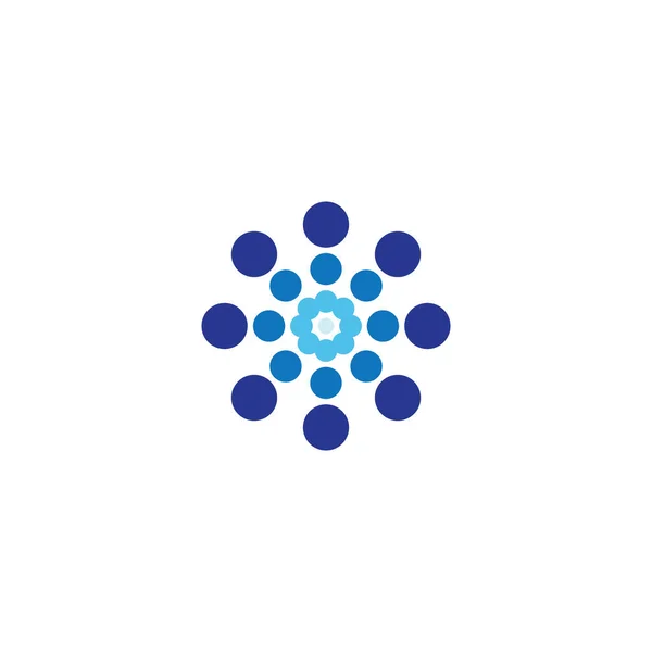Dna Simgesi Logo Tasarım Vektörü — Stok fotoğraf