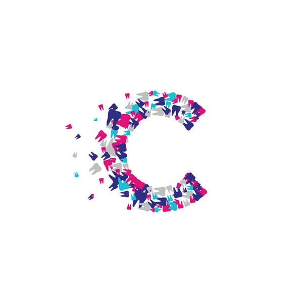 Логотип Буквы Алфавитом Буквами Цифрами — стоковое фото