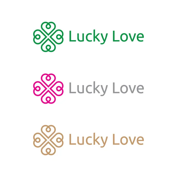 Logotipo Letra Amor Con Diseño Ilustración Vector Corazón Hoja — Foto de Stock