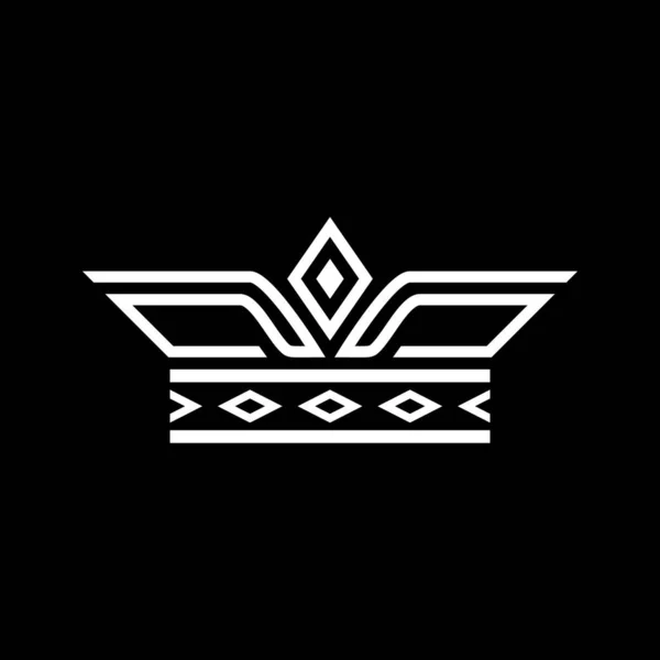 黒と白のプレミアムアートデコスタイルのロゴ — ストック写真