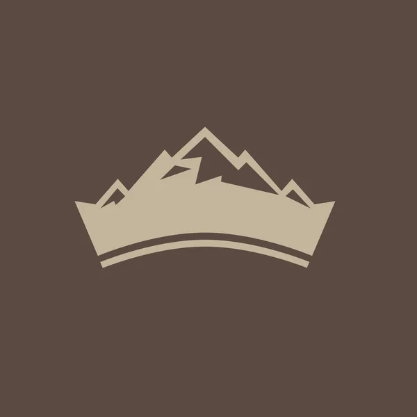 Icono Montaña Ilustración Vectorial Estilo Diseño Plano — Foto de Stock