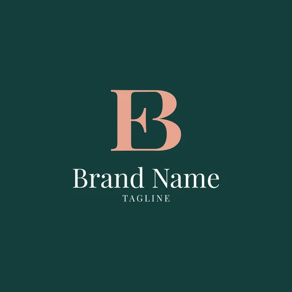 Letra Design Logotipo Com Ilustração Vetorial Estilo Moderno — Fotografia de Stock