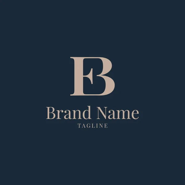 Bokstäver Ursprungliga Logotyp Mall Design Elegant Monogramlogotyp — Stockfoto