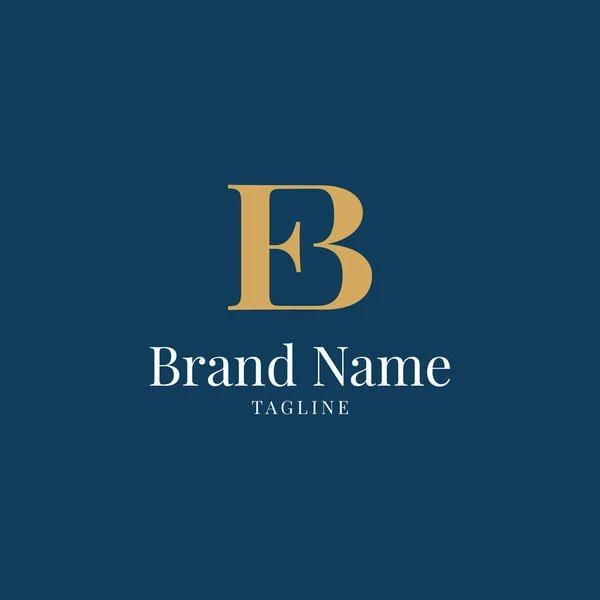 Brief Initiale Logo Vorlage Design Eleganter Monogramm Schriftzug — Stockfoto