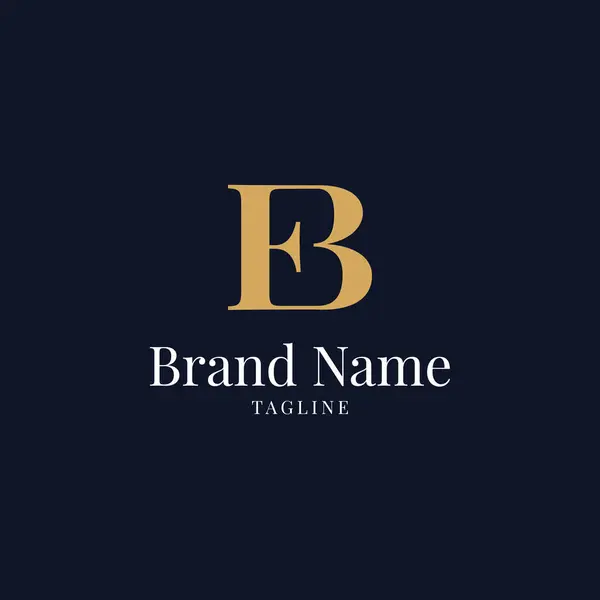 Letra Inicial Diseño Plantilla Del Logotipo Elegante Monograma Con Ilustración —  Fotos de Stock