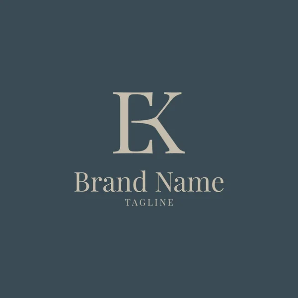 Buchstabe Initiale Mit Königlichem Logo Design Vektorvorlage — Stockfoto
