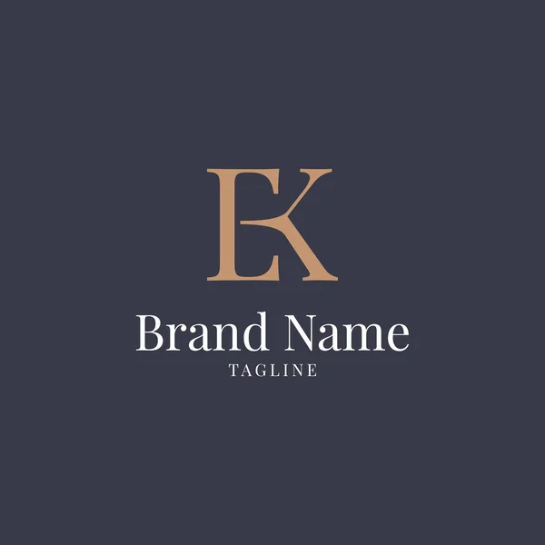 Letra Inicial Con Plantilla Vector Diseño Logotipo Real —  Fotos de Stock