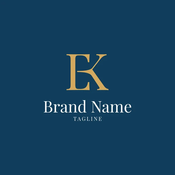 Carta Inicial Modelo Vetor Design Logotipo — Fotografia de Stock