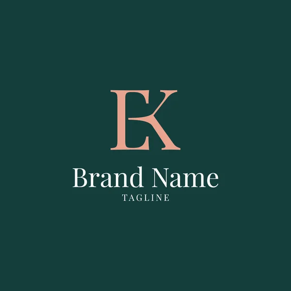 Carta Inicial Logotipo Diseño Vector Plantilla —  Fotos de Stock