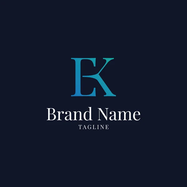 Letra Inicial Modelo Vetor Design Logotipo — Fotografia de Stock