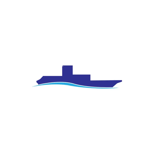 船のアイコン ウェブのためのボートのベクトルアイコンの簡単なイラスト — ストック写真