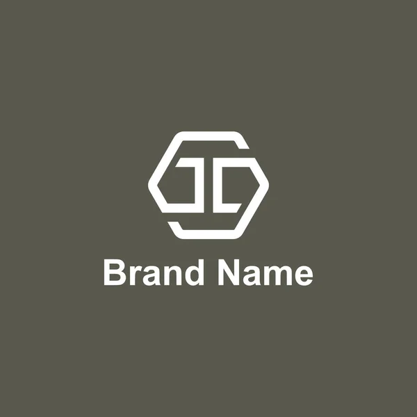Letra Modelo Vetor Design Logotipo — Fotografia de Stock
