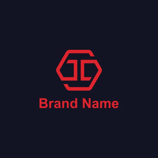 Letra Logotipo Diseño Vector Plantilla —  Fotos de Stock
