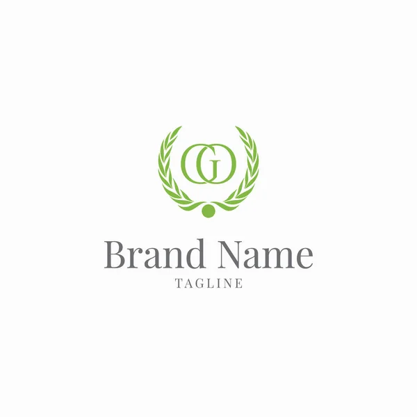 Дизайн Логотипу Листя Векторний Шаблон — стокове фото