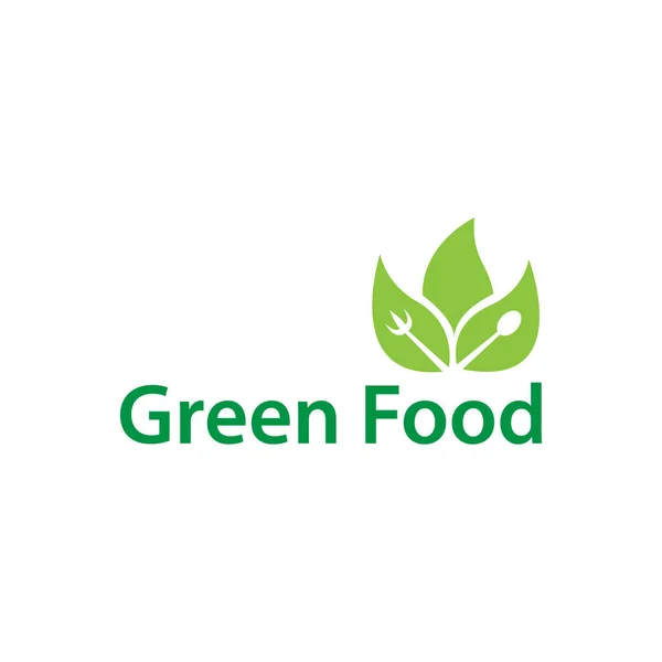 green leaf logo template vector icon illustration design