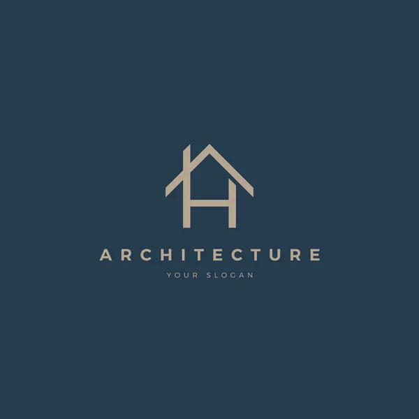 Moderne Brief Logo Design Vorlage Immobilien Symbol Für Unternehmen Finanzen — Stockfoto