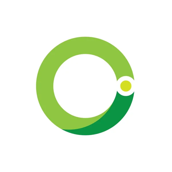 Grön Och Gul Vektor Logotyp Royaltyfria Stockbilder