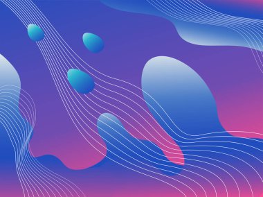 Sıvı tasarım broşürleri. Sıvı gradyanlar, afiş, logo, sosyal yayın için tasarım. Gelecekçi trend dinamik elementler. Soyut arkaplan. EPS10 vektörü